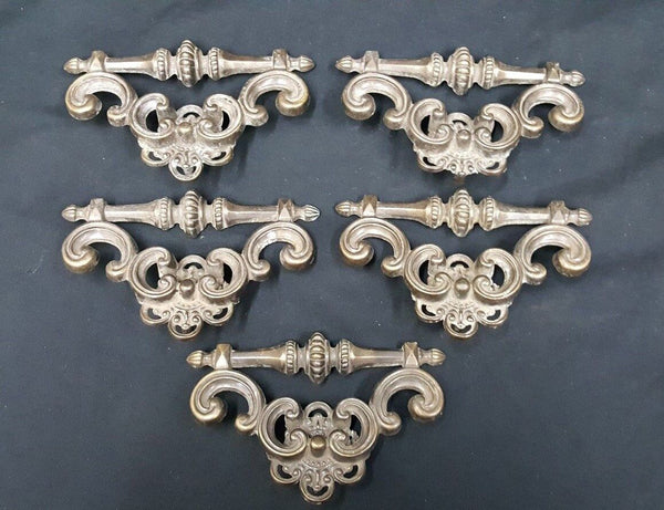 Set of 5 Wide Stationary Scroll Drawer Pulls 6" x 4" GS00791
