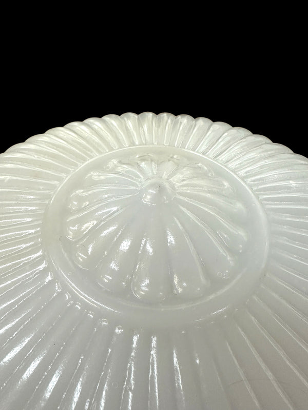 Vintage Milk Glass Flush Mount Light Shade w/ 14" Fitter GA20783