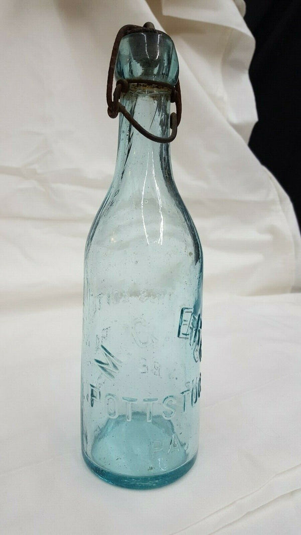 1800s M.G. Erb Pottstown Pennsylvania Champagne Beer Bottle GS00695