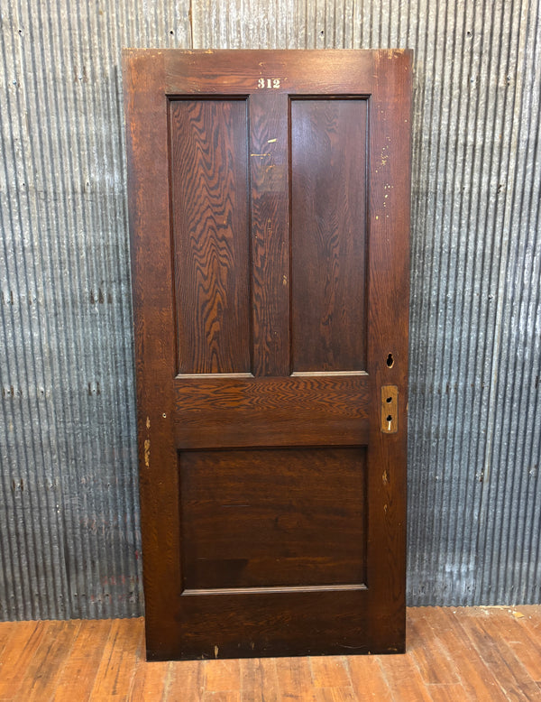 3-Panel Wooden Door GA21498
