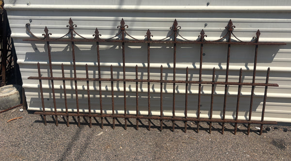 107.5 Feet of Wrought Iron Victorian Fence Panels GA21243