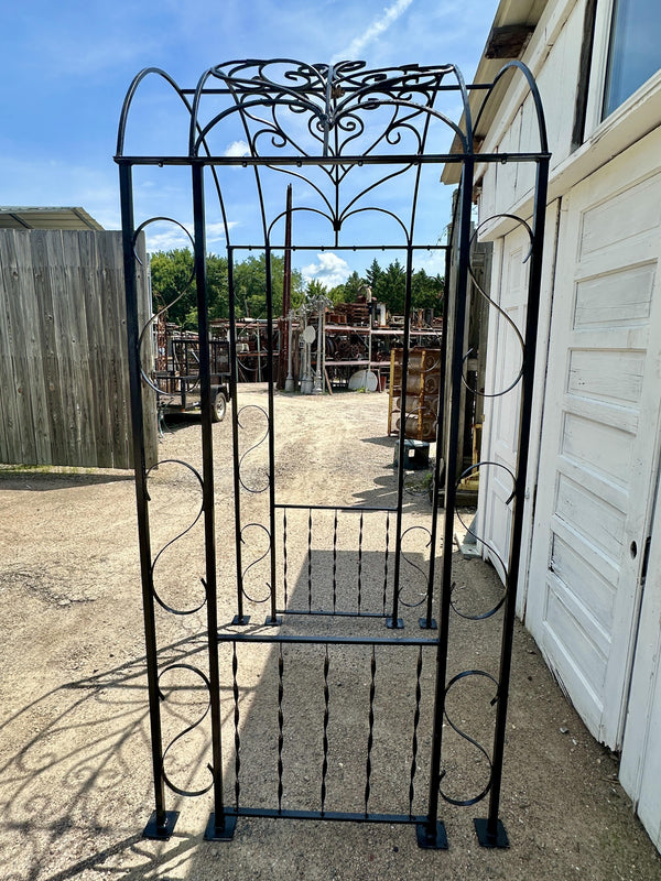 Antique Wrought Iron Custom-Fabricated Arbor GA20280