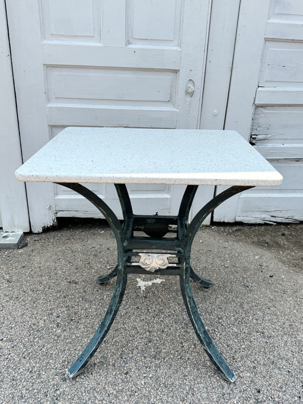Outdoor Patio Cast Aluminum Table Bases w/ Coriander Table Tops GA20168
