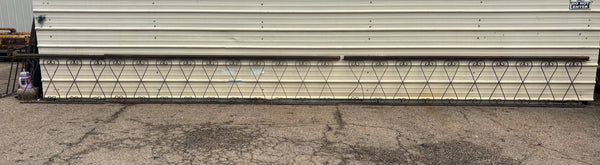 24 Feet of Iron Fence Panels GA21385