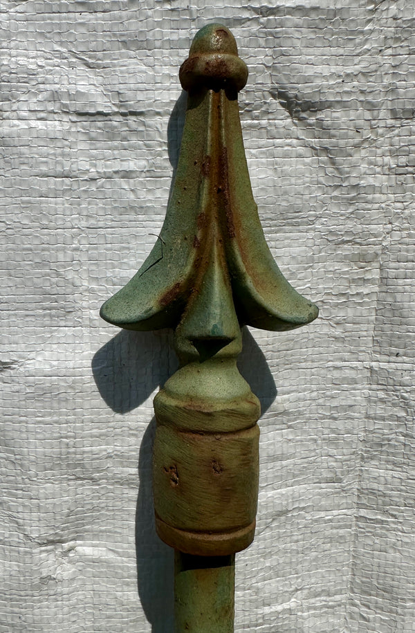 Antique Iron Gate w/ Arrow Top Finials GA20335