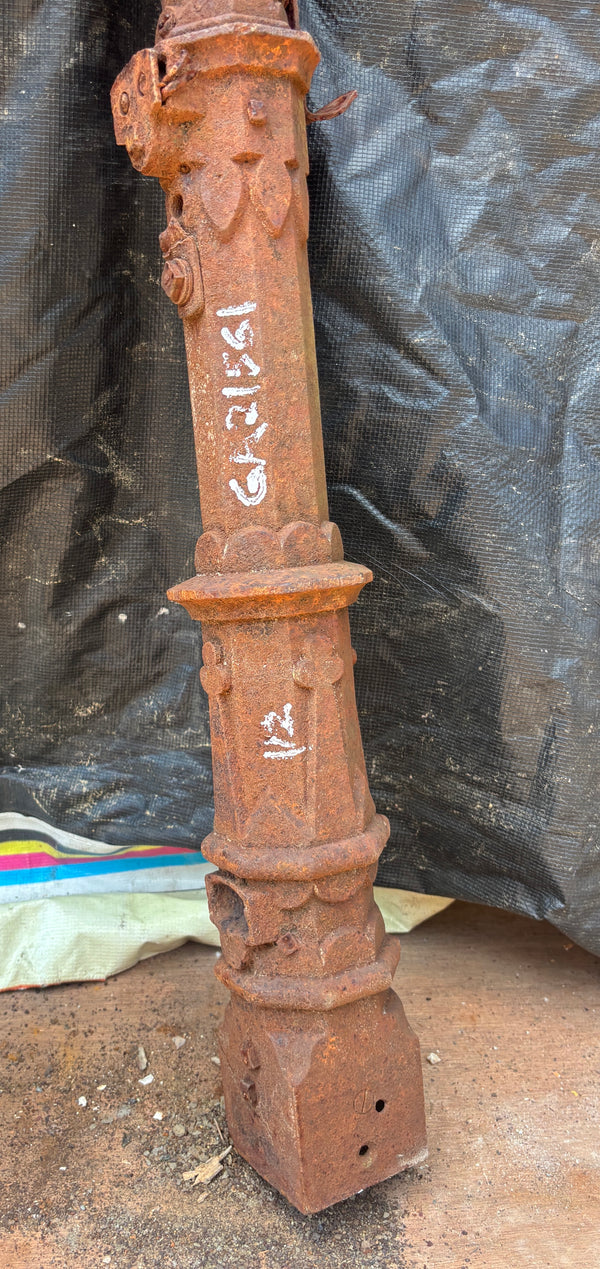 Two Cast Iron Newel Posts GA21561