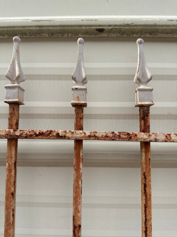 Pair of Antique Iron Gates w/ Arrow Top Finials GA20344