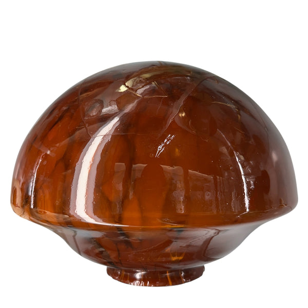 Amber Marbled Glass Dome Flush Mount Shade w/ 4" Fitter GA20698