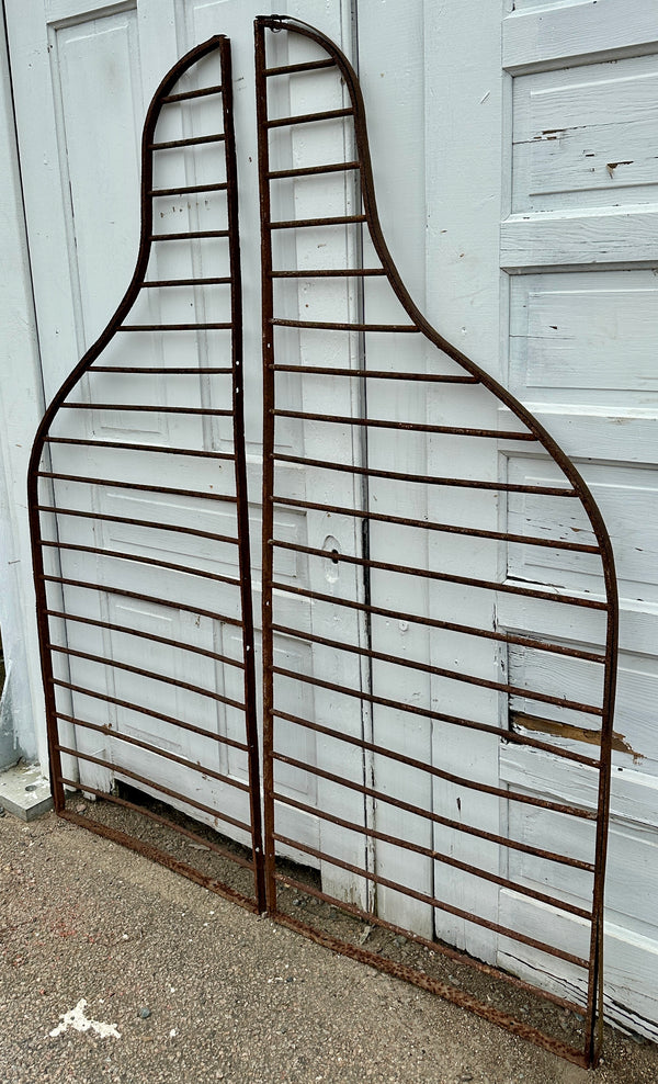 Antique Iron Arched Entry Gate Pair GA20382