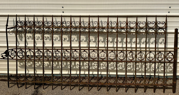 47+ Feet of Antique Wrought Iron Fencing GA20817