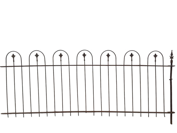162 Ft of Antique Wrought Iron Hairpin Fencing GA20876