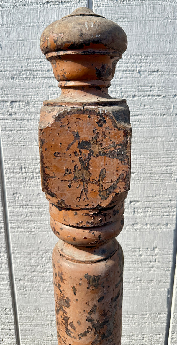 Heart Pine Newel Post w/ Acorn Top GA20418