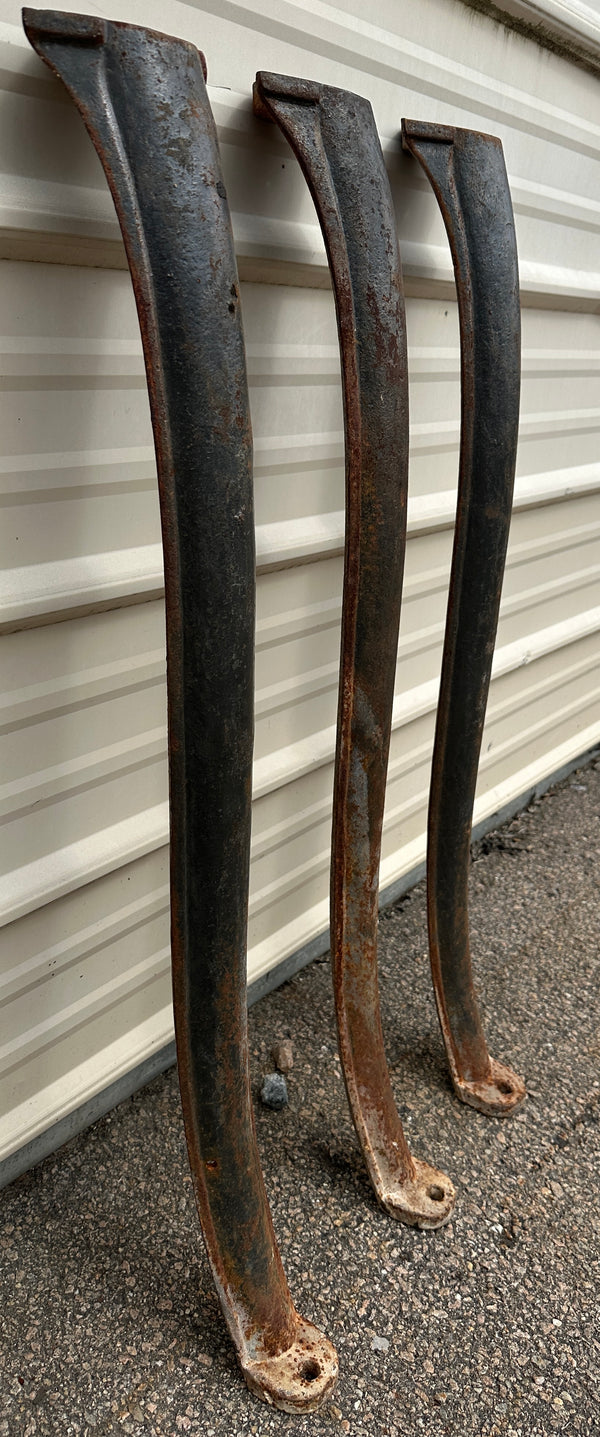 Set of 3 Antique Cast Iron Industrial Table Legs GA20378