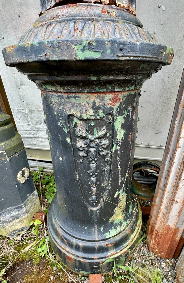 13 Ft Victorian Fluted Cast Iron Street Light Post GA20289