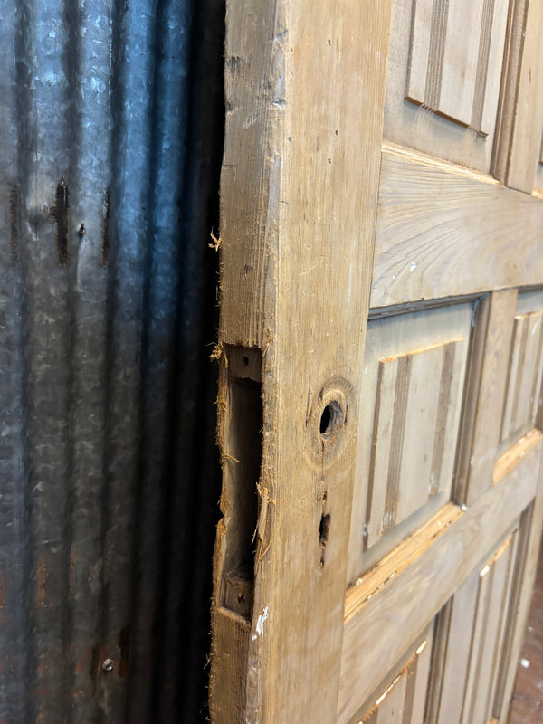 Pair of Heart Pine 7-Panel Doors GA21431