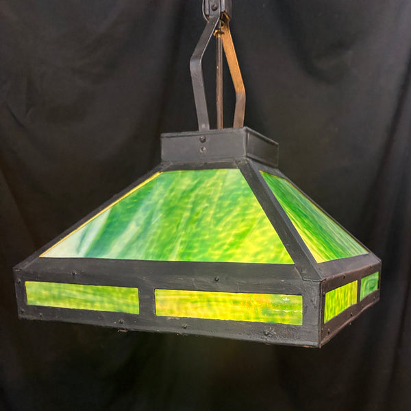 Stained Glass Iron Light Fixture GA21347