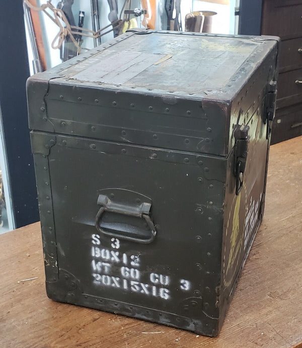 Rare 1963 Seabees Naval Equipment Sea Chest Identified GA9820