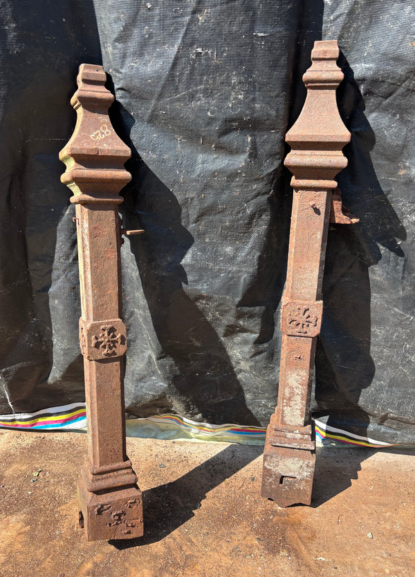 Pair of Cast Iron Newel Posts GA21630