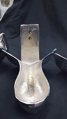 4 Ornate Cast Iron Chrome Plated Claw Feet 7 1/2" x 6 1/2" GA24