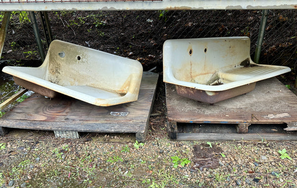 Tall Drain Board Cast Iron Sinks- 2 Available GA20408