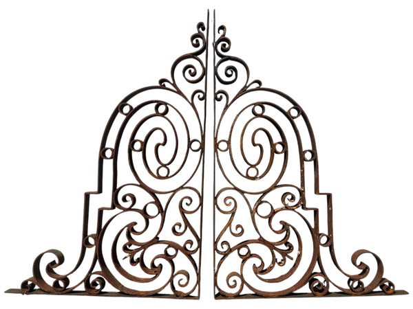 2 Pairs of Antique Iron Balcony Support/ Mezzanine Brackets GA20995