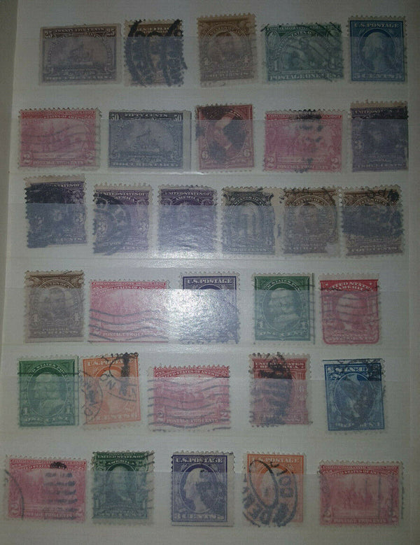 Lot of 312 Vintage Stamps in Collectors Album from GS00694