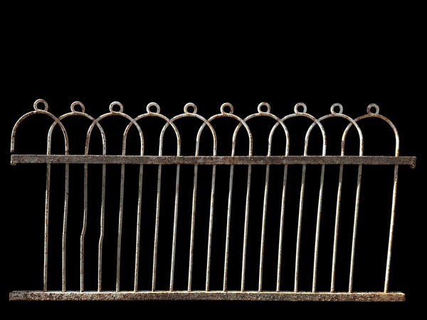 41 Ft of Antique Wrought Iron Fencing w/ Gate GA21035