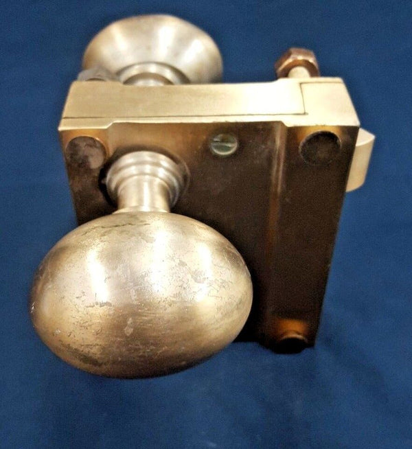 Brass Ship Rim Lock with Oval Knob