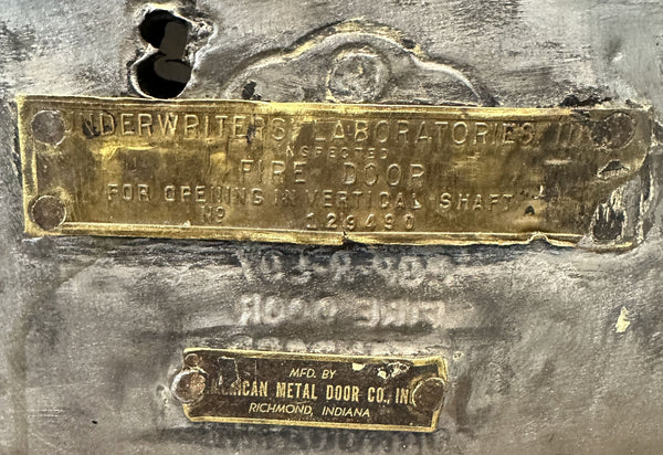 1-Pane Galvanized Steel-Clad Patchwork Fire Door GA20567