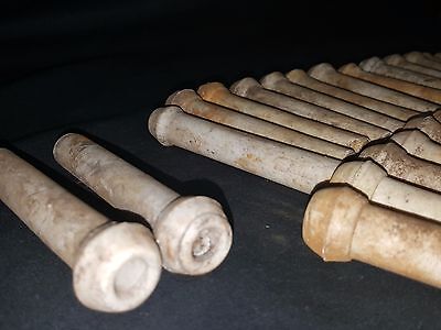 Lot of 50 Vintage Porcelain Electrical Tube Insulators GS00750