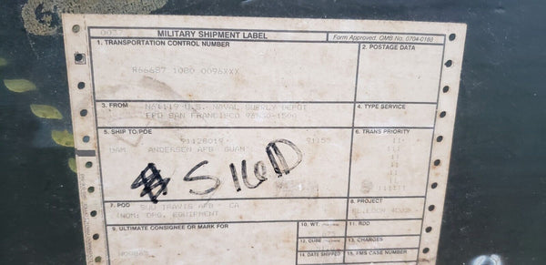 Rare 1963 Seabees Naval Equipment Sea Chest Identified GA9820