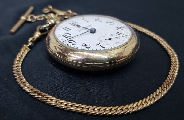1897 Illinois Bunn Special 21 Ruby Jewel Pocket Watch with Chain
