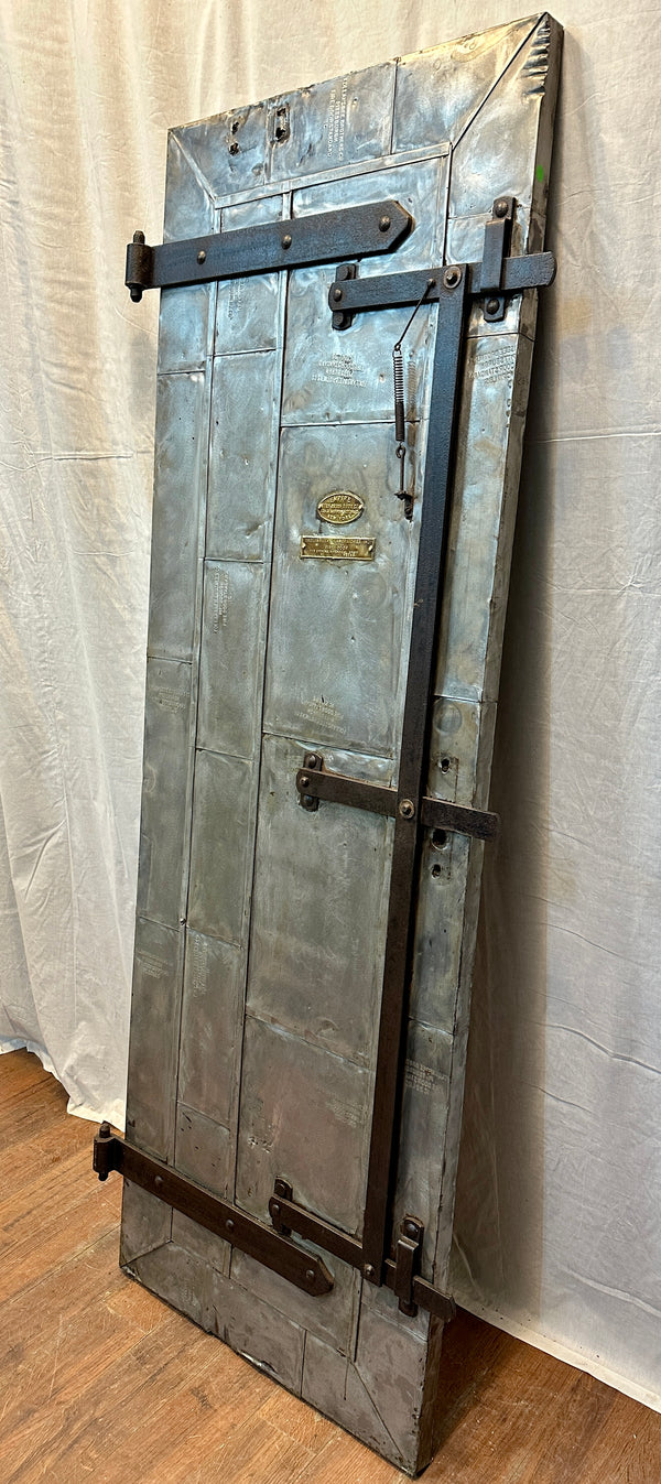 1910 Empire Steel-Clad Patchwork Fire Door GA20556