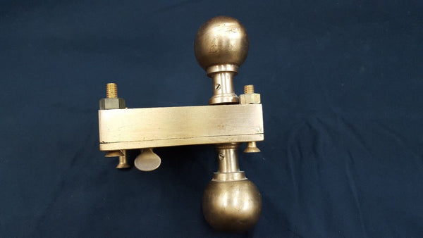 Brass Ship Rim Lock with Oval Knob