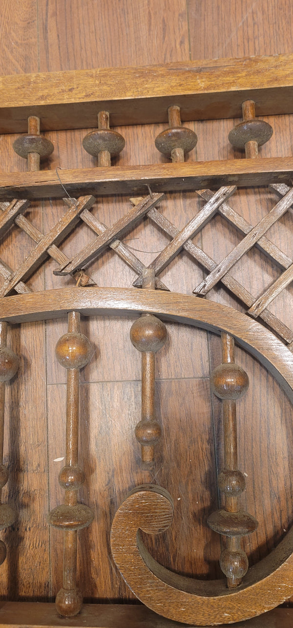 Vintage 6 Foot Long Wooden Victorian Fretwork 17 1/2" x 72" GS00893