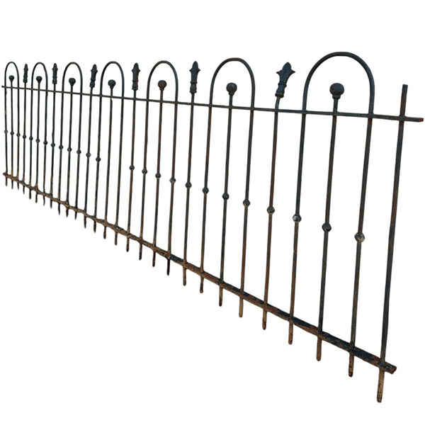 79 Feet of Antique Wrought Iron Hairpin Fencing GA20865
