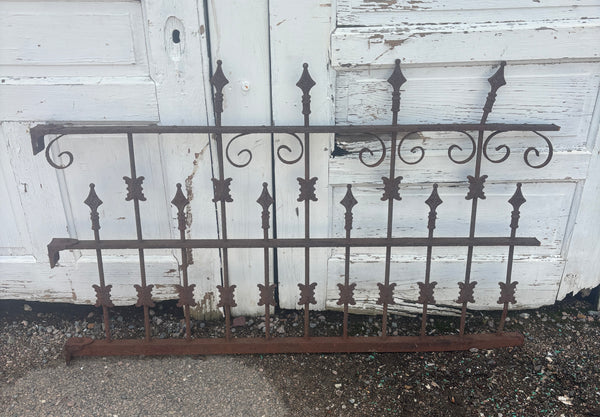 10 Feet of Iron Fence Panels GA21606