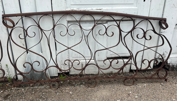 20 Feet of Iron Fence Panels GA21296