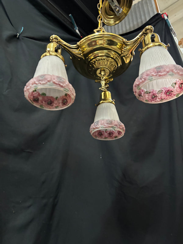 Solid Brass Victorian 3-Light Chandelier GA21165