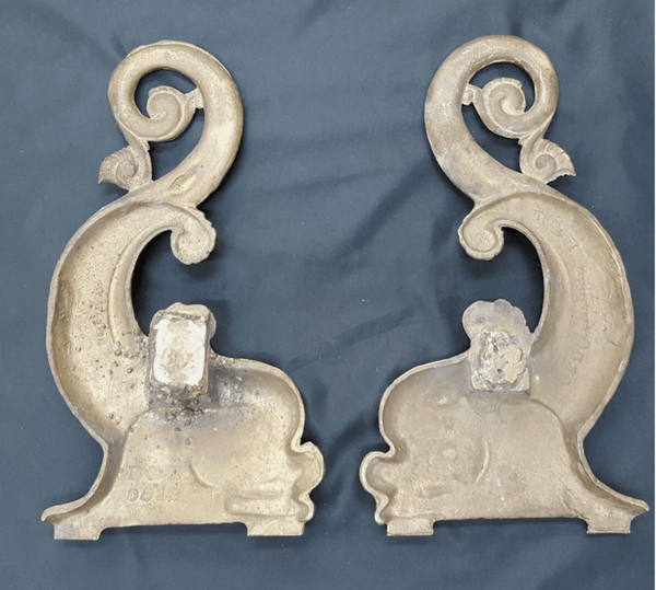 Pair of Solid Heavy Duty Brass Hanging Dolphin Fish