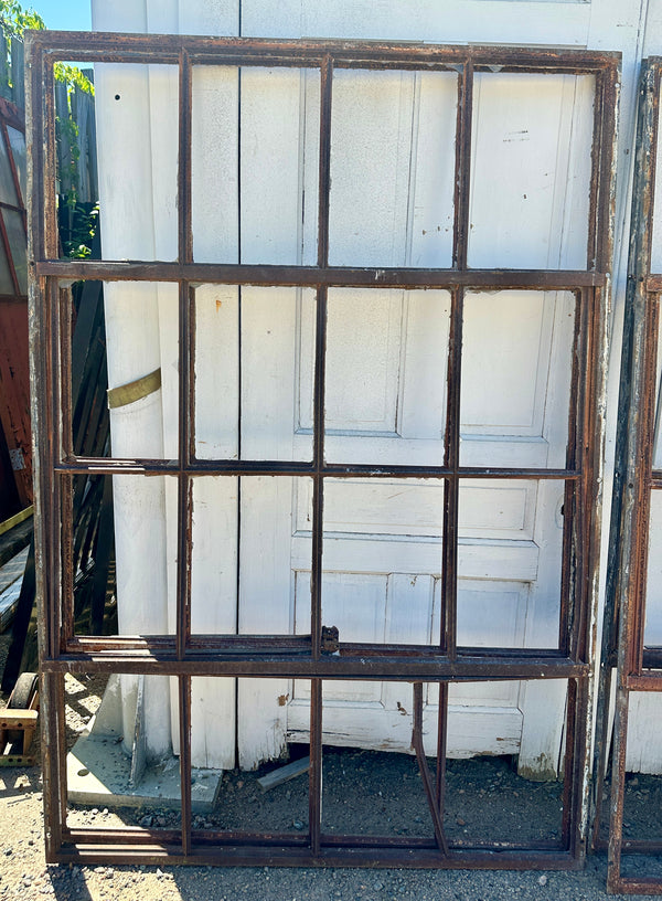 Set of 8 Industrial Steel Casement Windows w/ Swingouts - 51" x 75" - GA21014