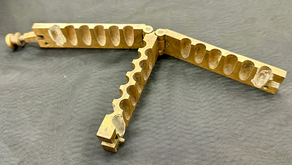 Rare Civil War Era Brass Medical Suppository Maker Mold GA20543