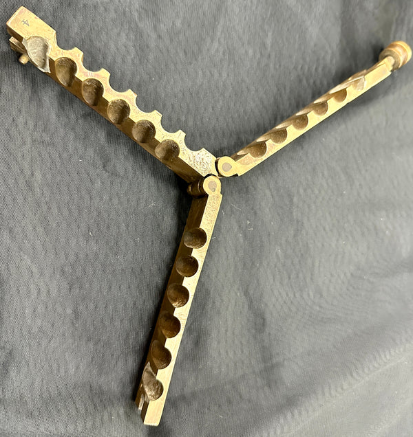 Rare Civil War Era Brass Medical Suppository Maker Mold GA20543