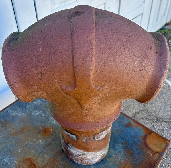 Terracotta Double Pipe Chimney Pot GA20475