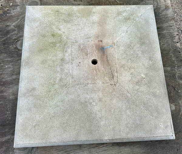 Pair of Concrete Column Tops w/ Middle Hole GA20487