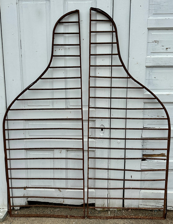 Antique Iron Arched Entry Gate Pair GA20382