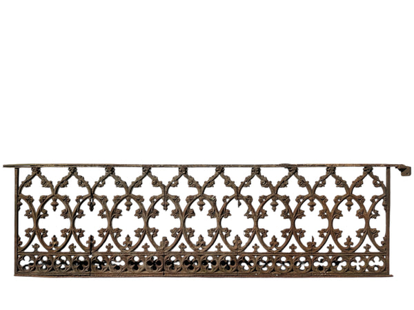 26' Ft of Antique Ornate Cast Iron Garden Gate Fencing GA20848