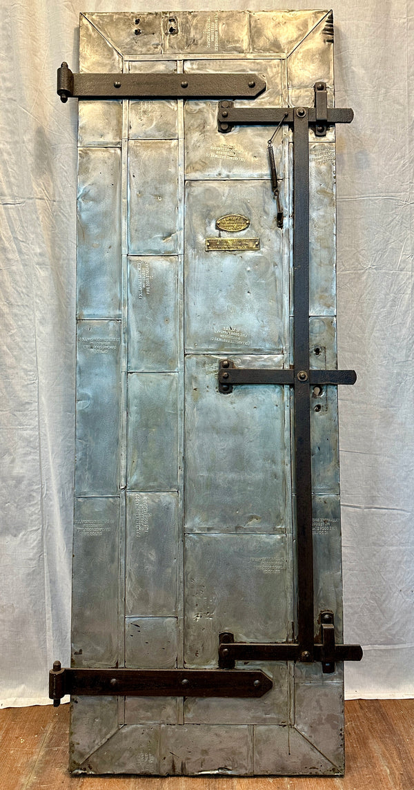 1910 Empire Steel-Clad Patchwork Fire Door GA20556