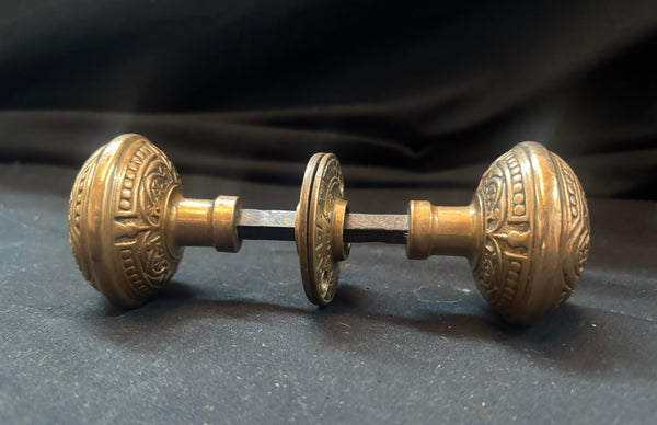 Eastlake Style Brass Door Knob Set GA21549
