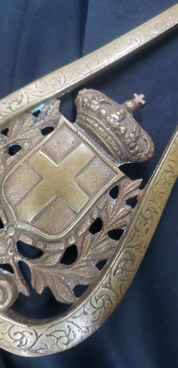 WWII Italian House of Savoy Cast Bronze Flag Pole Topper